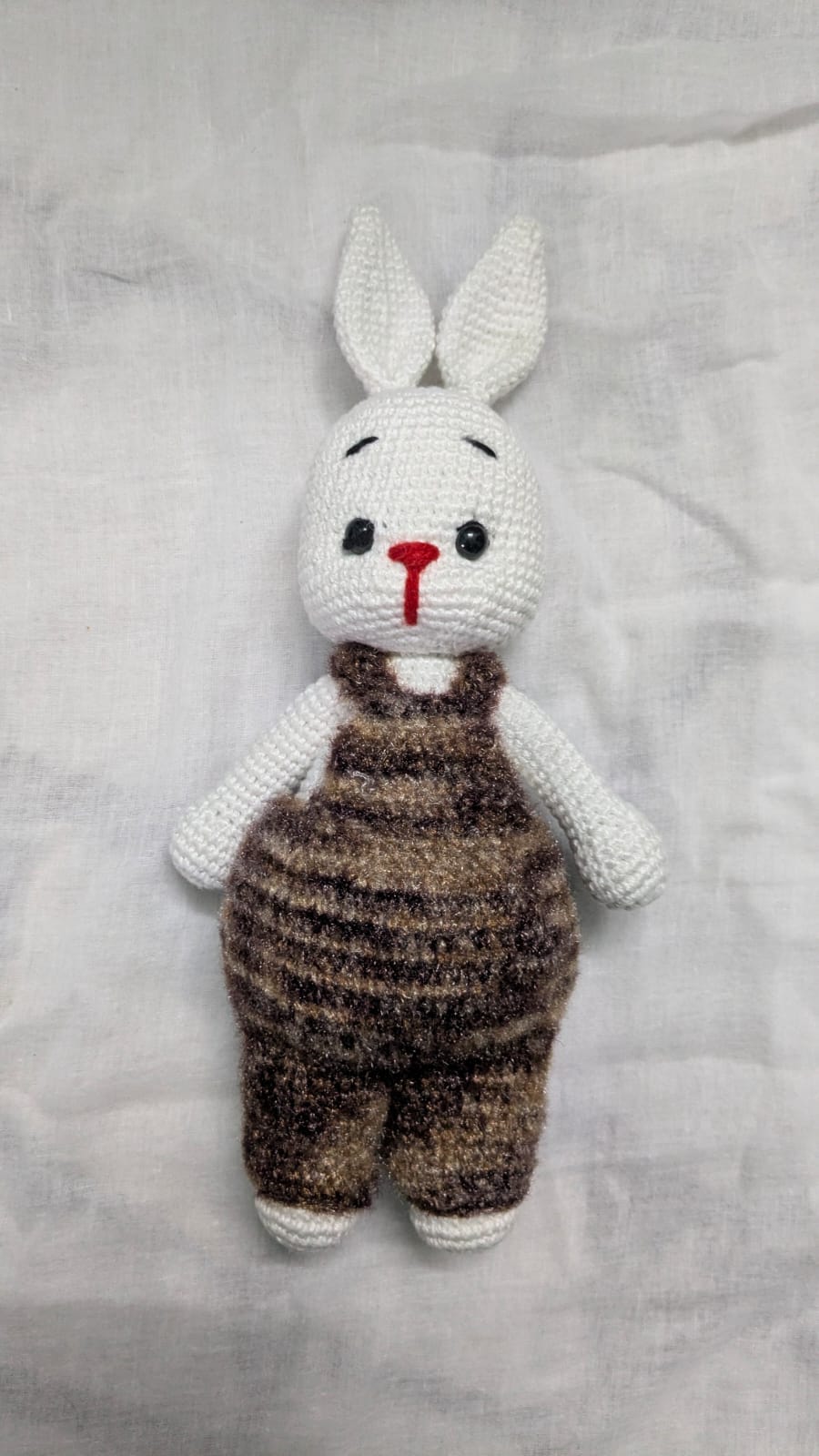 Tweed Overalls Bunny Amigurumi