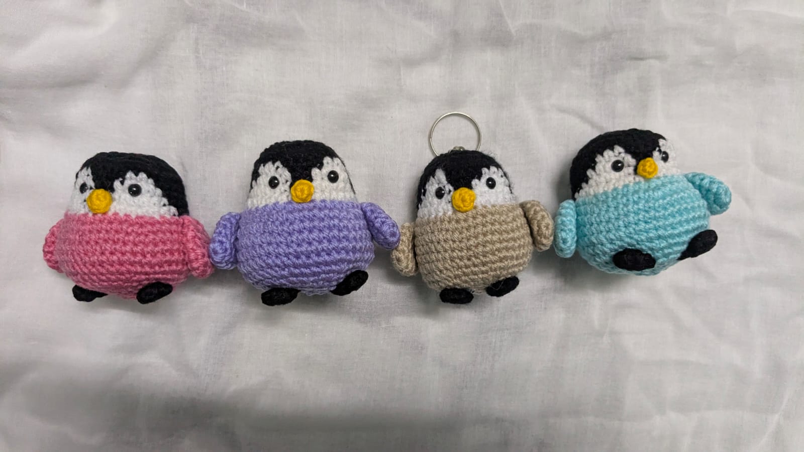 Penguin Keychain Set of 4